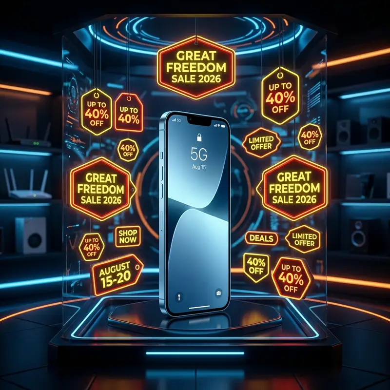 Amazon Great Freedom Sale 2026: 5G फोन्स पर भारी छूट शुरू! 📱⚡