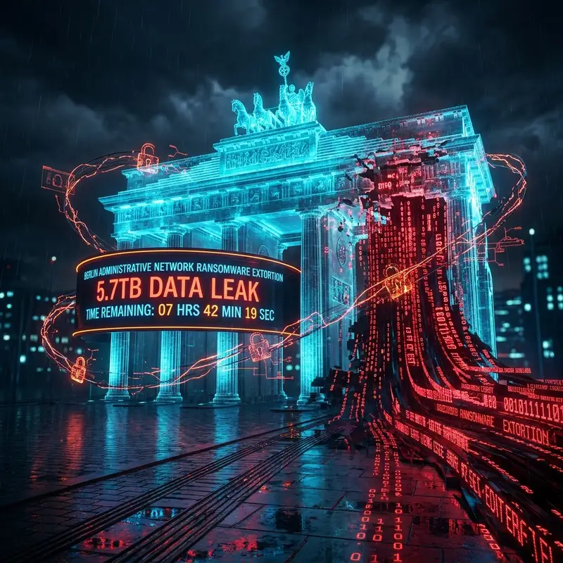 Berlin Administrative Network Ransomware Extortion: 5.7TB डेटा लीक! 💻🚨