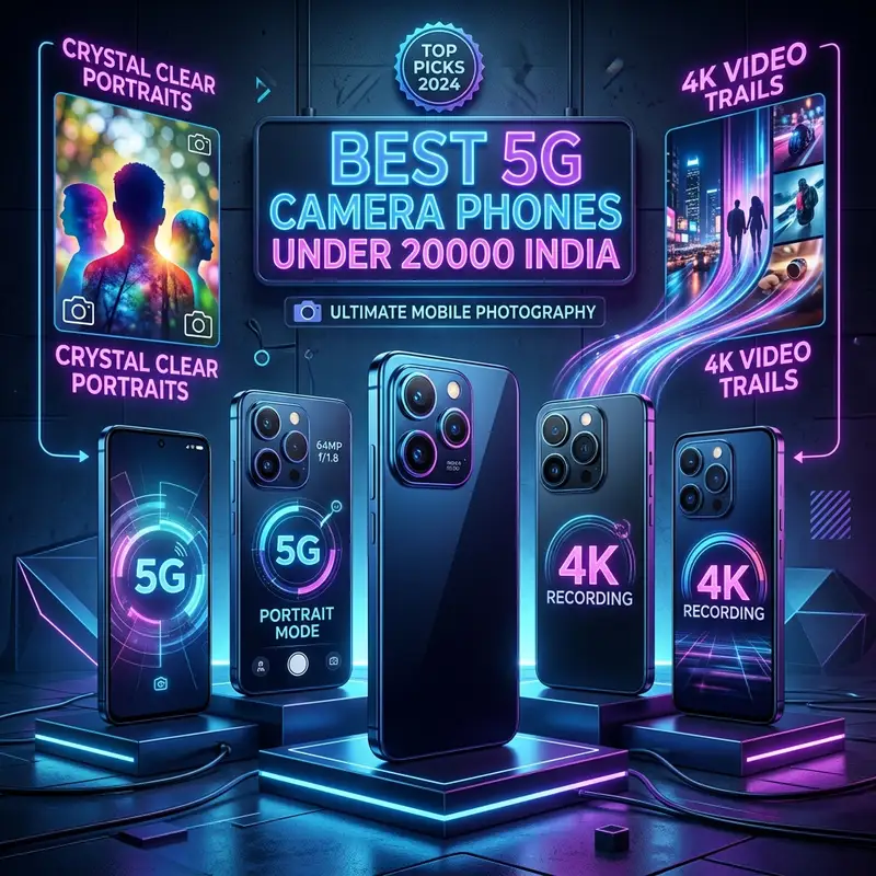 Best 5G Camera Phones Under 20000: OIS और 4K वीडियो वाले टॉप फोन्स! 📱📸