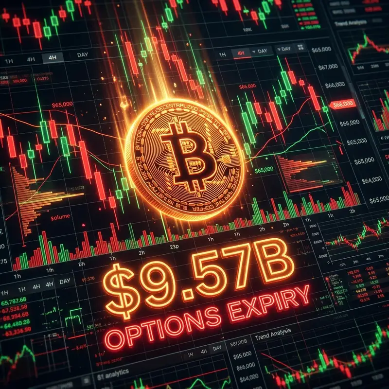 Bitcoin Options Expiry Alert: $9.57 अरब के 1.49 लाख कॉन्ट्रैक्ट्स एक्सपायर! 💰📉
