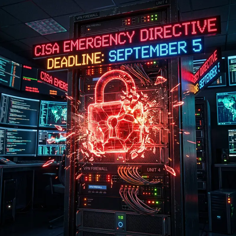 CISA SonicWall SMA1000 Emergency Patch: 5 सितंबर की सख्त डेडलाइन जारी! 💻🚨