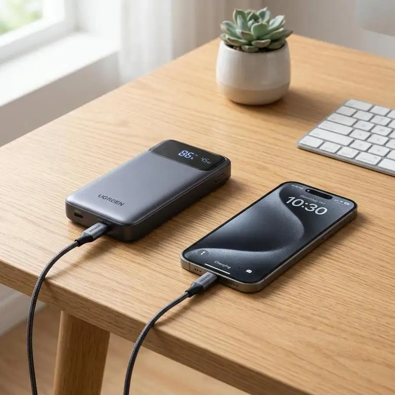 Ugreen 45W 10000mAh Power Bank लॉन्च: 30 मिनट में फुल चार्ज! ⚡🔋
