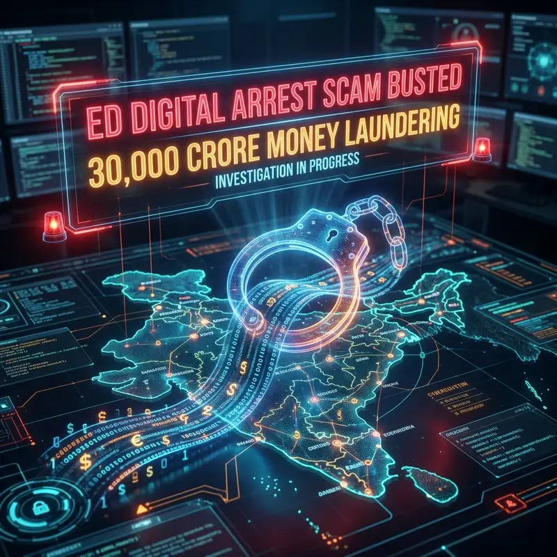 ED Digital Arrest 30000 Crore Scam: मुंबई में 2 मास्टरमाइंड गिरफ्तार! 💻🚨