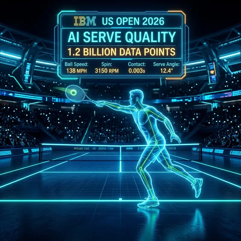 IBM US Open 2026 AI Serve Quality: टेनिस में लिम्ब-ट्रैकिंग का जादू! 🤖🎾
