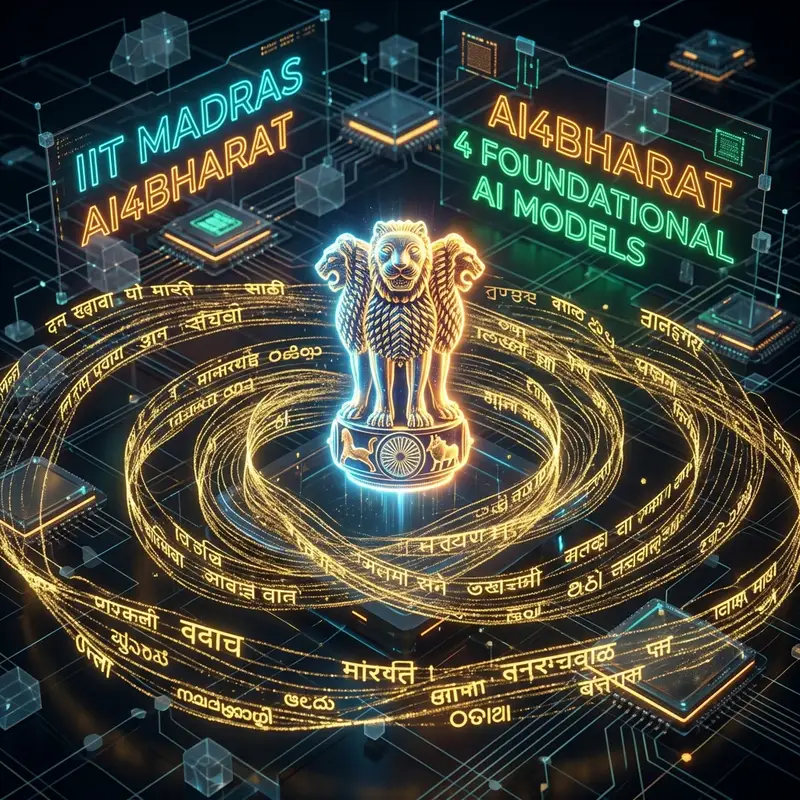 IIT Madras AI4Bharat Foundational Models: 4 नए स्वदेशी AI मॉडल्स लॉन्च! 🤖🇮🇳