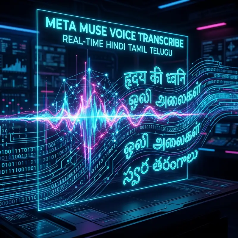 Meta Muse Voice Transcribe India: 5 भाषाओं में रियल-टाइम ट्रांसक्रिप्शन! 🤖🎙️