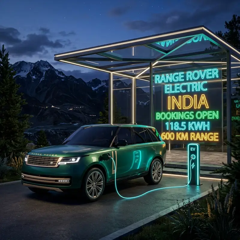 Range Rover Electric India Bookings: 118.5kWh बैटरी व 600KM रेंज! 🚗⚡