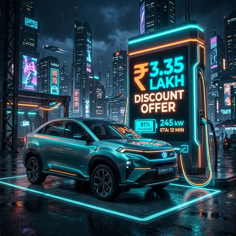 Tata Curvv EV Discount Offer: ₹3.35 लाख का बड़ा डिस्काउंट! 🚗⚡