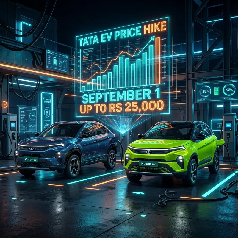 Tata EV Price Hike September: ₹25,000 तक बढ़ेंगे दाम! 🚗⚡