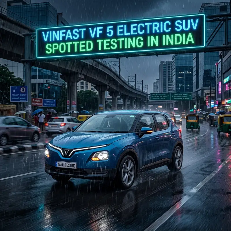 VinFast VF 5 Electric SUV: भारत की सड़कों पर टेस्टिंग! 🚗⚡
