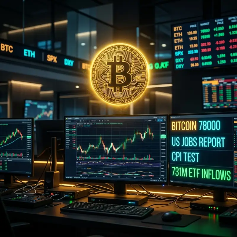 Bitcoin 78000 US Jobs Report: $80K के पास दबाव, CPI टेस्ट का इंतजार! 💰📊