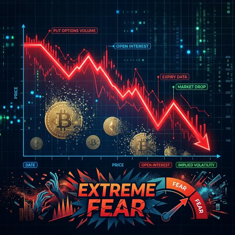 Bitcoin Options Expiry Price: $2.13 बिलियन के ऑप्शंस एक्सपायरी के बाद बिटकॉइन में गिरावट, निवेशक 'Extreme Fear' में! 🪙🚨