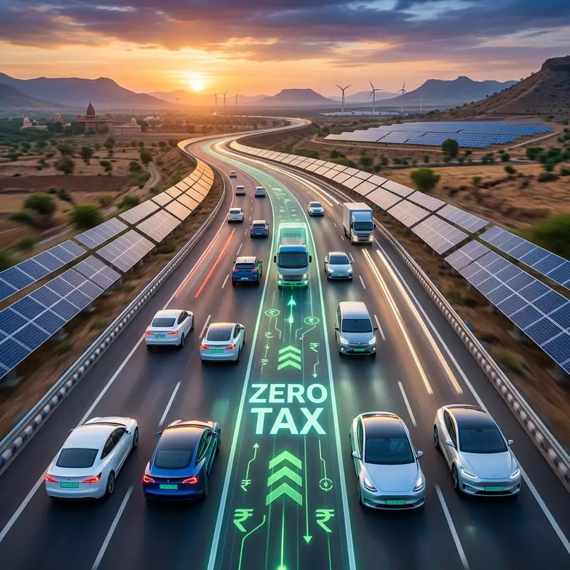 Gujarat EV Policy Subsidy: गुजरात में नया ईवी ड्राफ्ट तैयार, जीरो आरटीओ टैक्स और भारी सब्सिडी की तैयारी! 🚗⚡