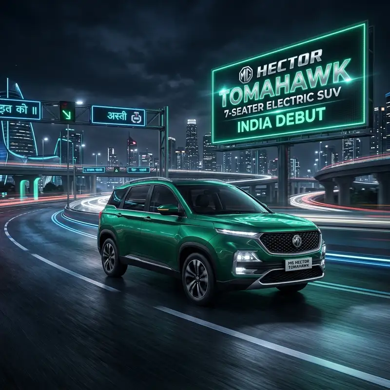 MG Hector Tomahawk Electric SUV: 7-सीटर ईवी का ऐलान! 🚗⚡
