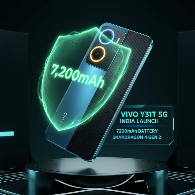 Vivo Y31T 5G India Launch: 7200mAh बैटरी और 120Hz स्क्रीन! 📱🔋