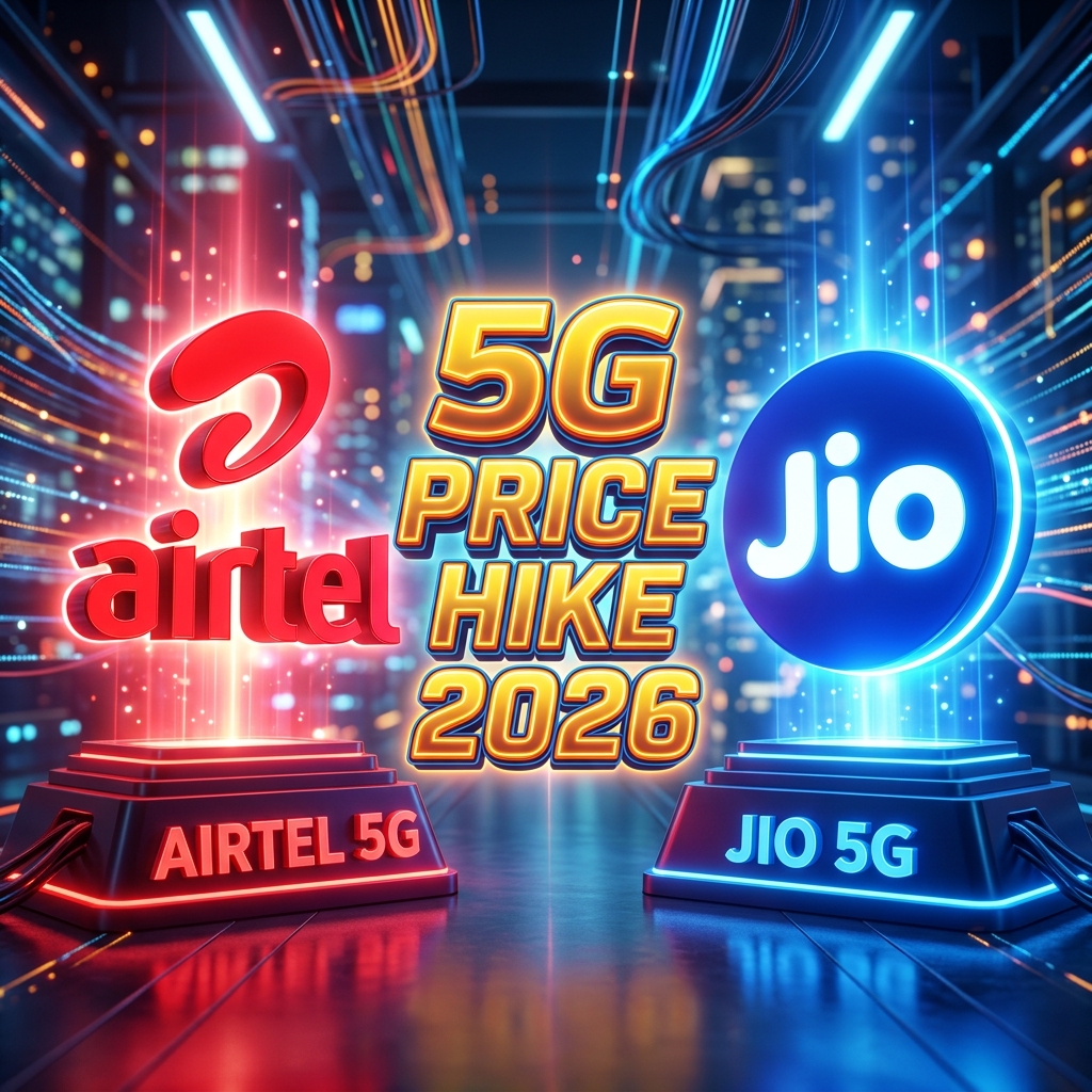 Airtel 5G Price Hike: एयरटेल ने बढ़ाई 5G प्लान्स की कीमत? जानें Jio 5G को कितनी मिलेगी टक्कर!