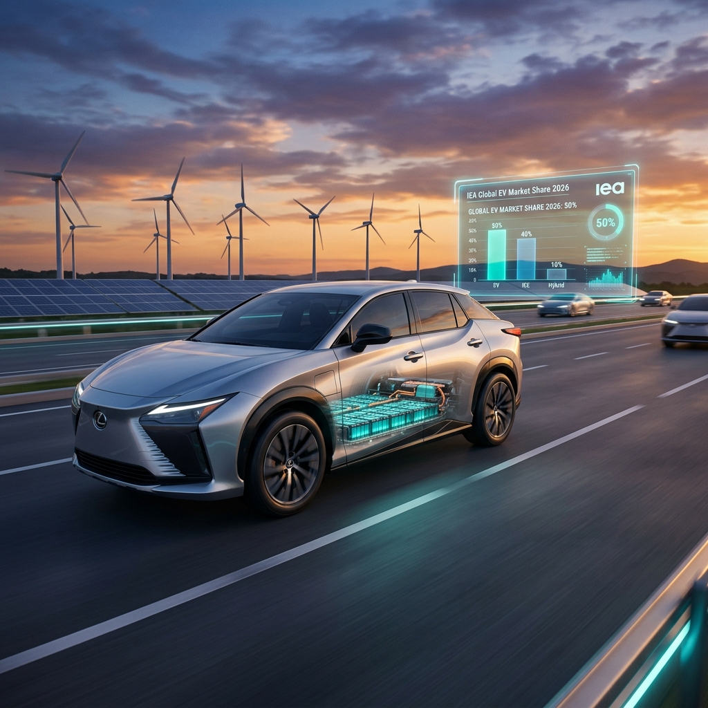 IEA Report: 2026 में 2.3 करोड़ EV Sales! Lexus TZ All-Electric SUV और Solid-State Battery Race 🚗⚡
