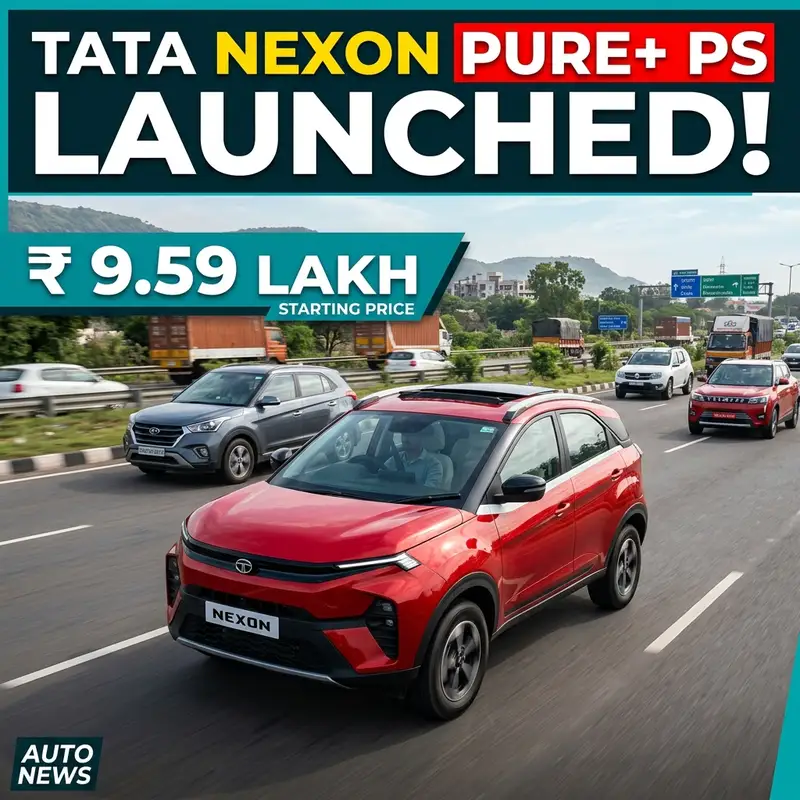 Tata Nexon Pure+ PS: ₹9.59 Lakh Mein Panoramic Sunroof! 🚗☀️