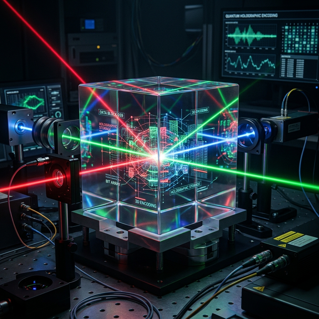 3D Holographic Storage: अब 'लाइट' में स्टोर होगा आपका डेटा! हार्ड ड्राइव का जमाना खत्म? 💡📂