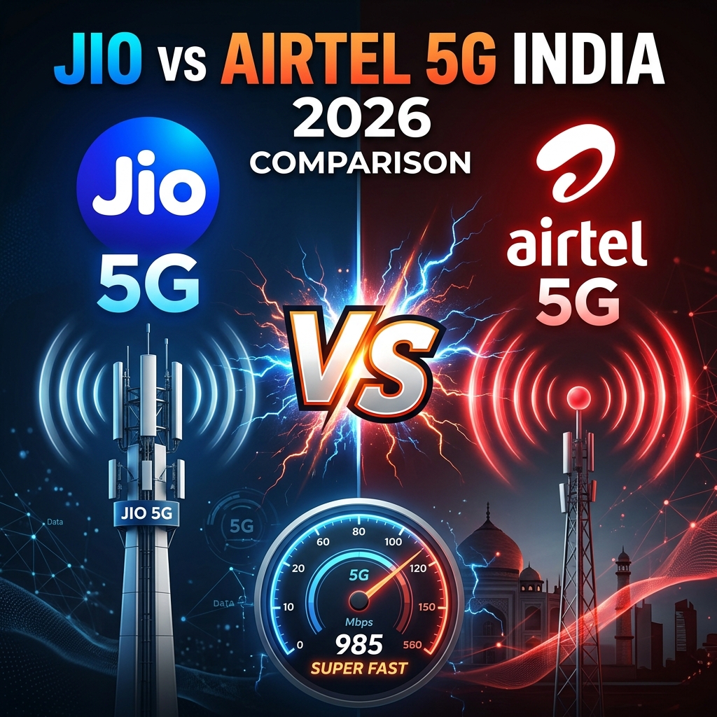Jio vs Airtel 5G — कौन सा Network बेहतर है April 2026 में?