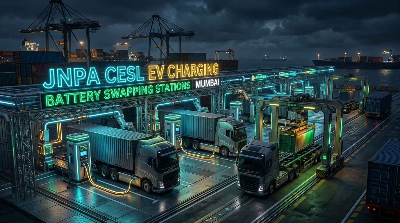 JNPA-CESL: मुंबई पोर्ट पर मेगा EV चार्जिंग हब्स! 🚗⚡