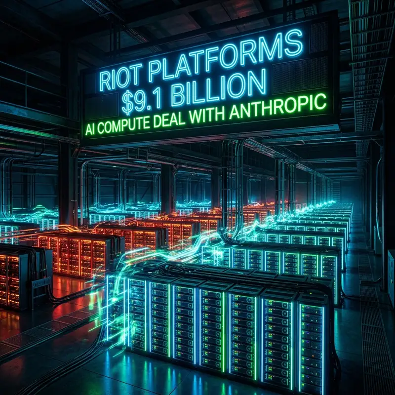 Riot Platforms $9.1B AI: क्रिप्टो माइनिंग शिफ्ट! 💰🤖